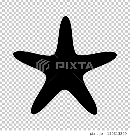 Starfish silhouette, alpha channel Starfish silhouette, alpha channel 139813299