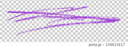 purple pencil strokes isolated on transparent background 139813817