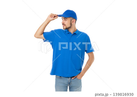 Man poses casually for design placement, PNG Man poses casually for design placement, PNG 139816930