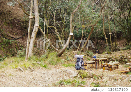 森の休憩所と登山装備 森の休憩所と登山装備 139817190