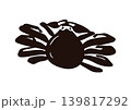 蟹シルエット 139817292
