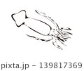 烏賊リアル線画 139817369