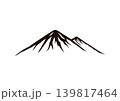 山脈　手描き 139817464
