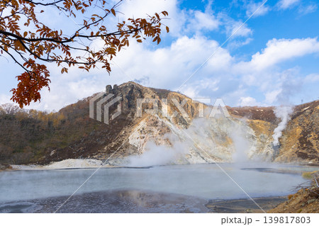 北海道登別秋の-大湯沼-07 北海道登別秋の-大湯沼-07 139817803