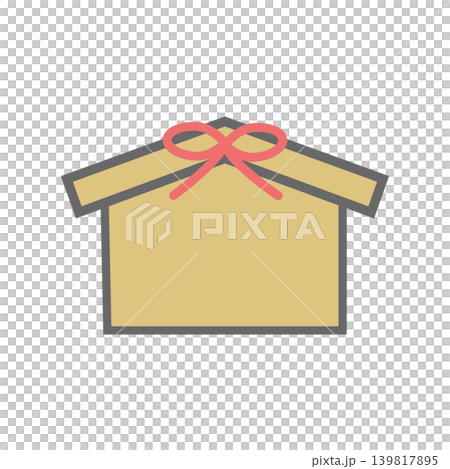 Ema（祈禱牌）圖示（附輪廓） 139817895