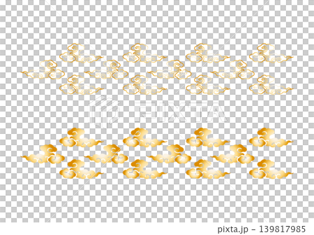 Cloud pattern gold 139817985
