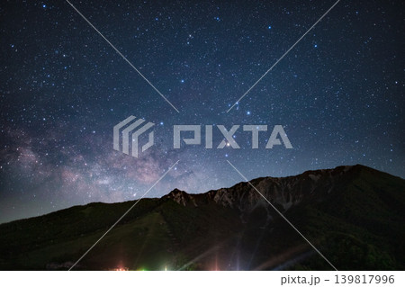 豪円山のろし台から望む満天の星空と天の川 豪円山のろし台から望む満天の星空と天の川 139817996