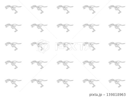 ティラノサウルスの骨の壁紙 139818963