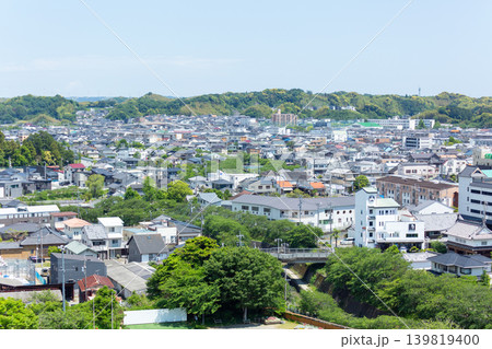 静岡県掛川市の市街地風景 静岡県掛川市の市街地風景 139819400