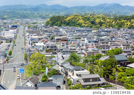 静岡県掛川市の市街地風景 静岡県掛川市の市街地風景 139819436
