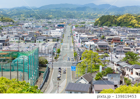 静岡県掛川市の市街地風景 静岡県掛川市の市街地風景 139819453