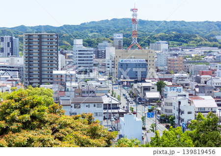 静岡県掛川市の市街地風景（掛川駅北） 139819456