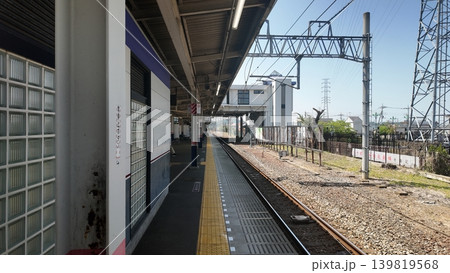 東武東上線武蔵嵐山駅2番線ホームの景色 東武東上線武蔵嵐山駅2番線ホームの景色 139819568