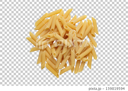 Cutout image of penne pasta (PNG, transparent) Cutout image of penne pasta (PNG, transparent) 139819594