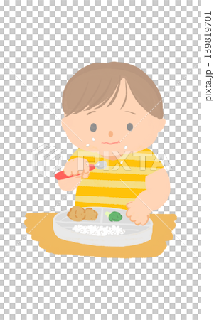 食事する幼児 139819701