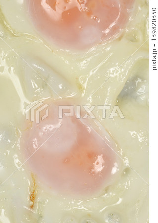 Fried Eggs Texture Close Up Fried Eggs Texture Close Up 139820350