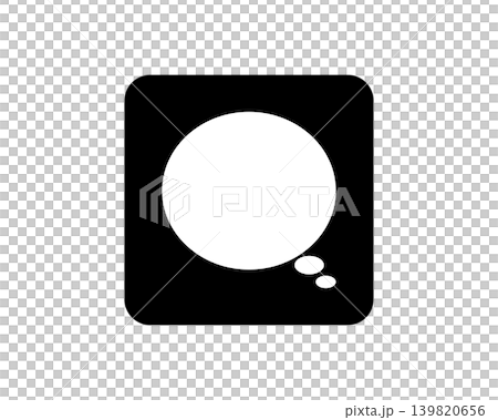 思考・連想を表現する吹き出し（クラウド型）のアイコン 139820656