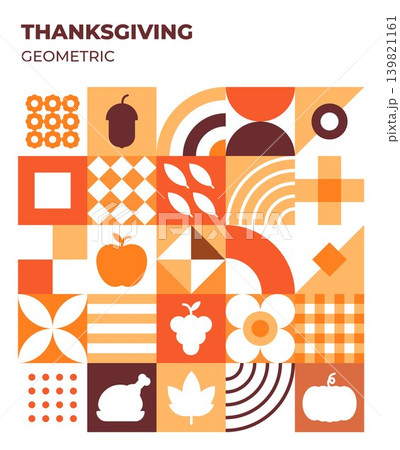 Thanksgiving Abstract Holiday Pattern 139821161