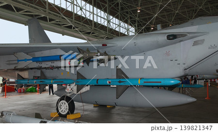 対空ミサイル装備の航空自衛隊F-15Jイーグル 139821347