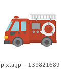 消防車（カラー・線画なし） 139821689