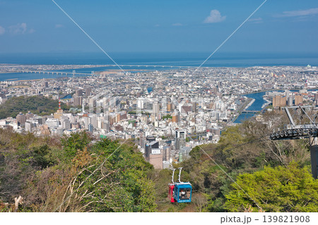 【眉山展望台より徳島市内を一望】 徳島県徳島市眉山町茂助ケ原 【眉山展望台より徳島市内を一望】 徳島県徳島市眉山町茂助ケ原 139821908