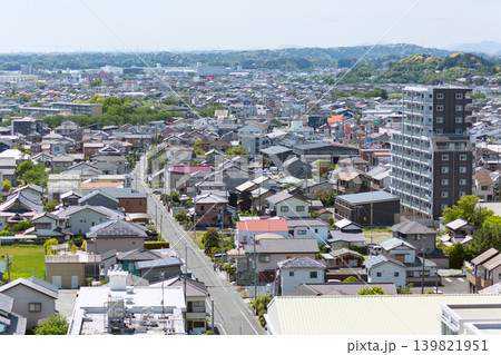 静岡県掛川市の市街地風景 静岡県掛川市の市街地風景 139821951