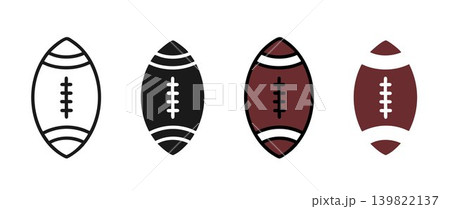 american football ball vector 139822137