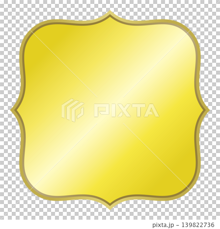 Simple gold medal (curved) Simple gold medal (curved) 139822736