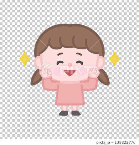 ガッツポーズの女の子 139822776