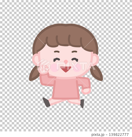 走る女の子 走る女の子 139822777
