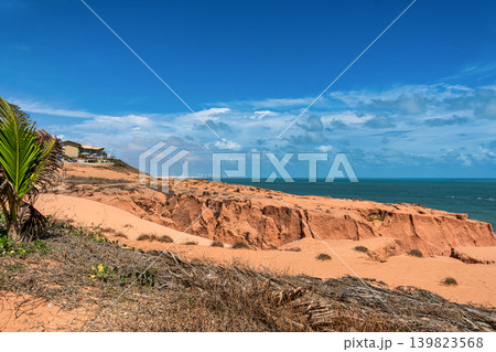 The rock formations at Canoa Quebrada Beach at Canoa Quebrada, state of Ceara, Brazil The rock formations at Canoa Quebrada Beach at Canoa Quebrada, state of Ceara, Brazil 139823568