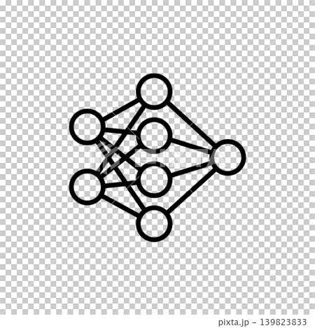 Neural Network Deep Learning Node Icon Neural Network Deep Learning Node Icon 139823833
