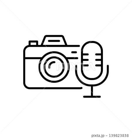 Camera and Microphone Multimedia Input Icon Camera and Microphone Multimedia Input Icon 139823838