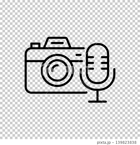 Camera and Microphone Multimedia Input Icon Camera and Microphone Multimedia Input Icon 139823838