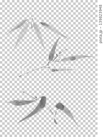竹の葉 背景透過 ベクター 竹の葉 背景透過 ベクター 139823948