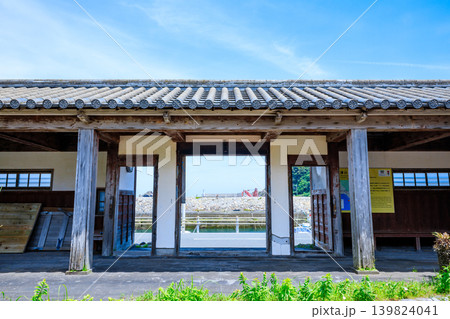 初夏の手打麓武家屋敷通り　津口番所跡　鹿児島県薩摩川内市 139824041