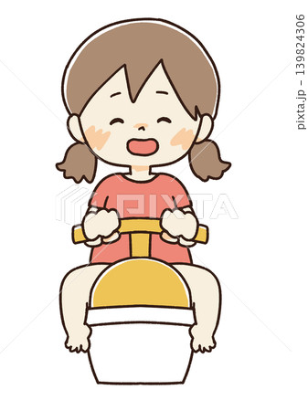 トイレと便座でトイレトレーニングのイラスト 139824306