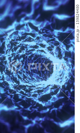 Abstract blue crystalline energy vortex with glowing portal center, electric plasma texture, and futuristic tunnel effect. Abstract blue crystalline energy vortex with glowing portal center, electric plasma texture, and futuristic tunnel effect. 139824480
