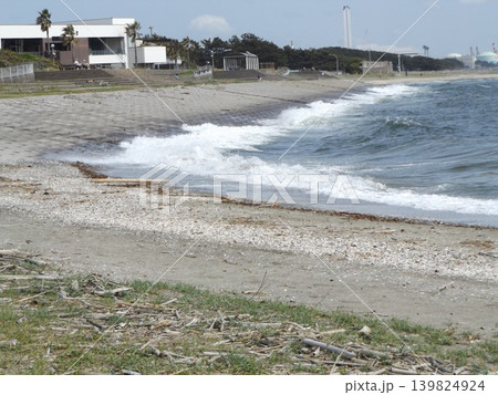 白波立つ検見川浜海岸 139824924