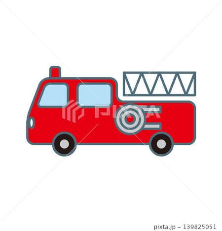かわいい消防車のイラスト 139825051