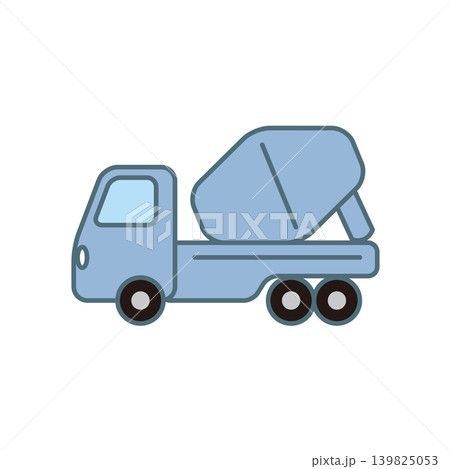 かわいいミキサー車のイラスト かわいいミキサー車のイラスト 139825053