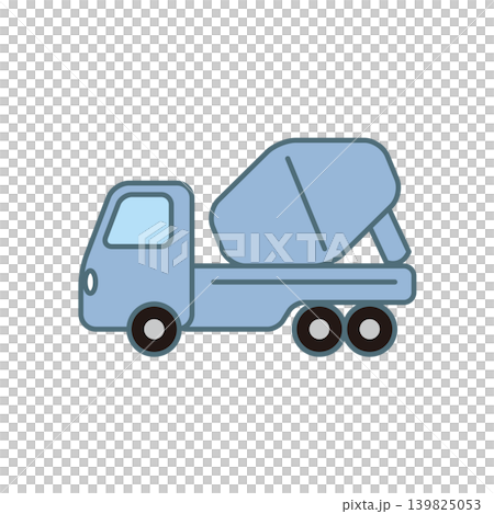 かわいいミキサー車のイラスト かわいいミキサー車のイラスト 139825053
