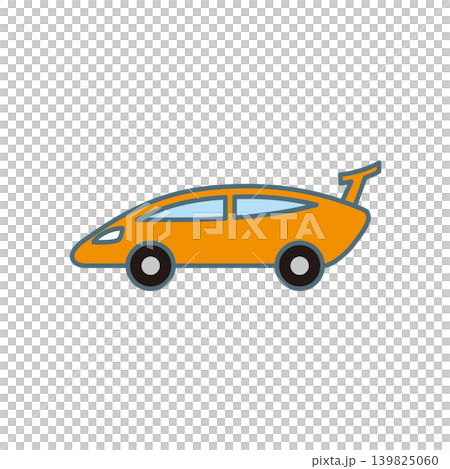 かわいいスーパーカーのイラスト 139825060