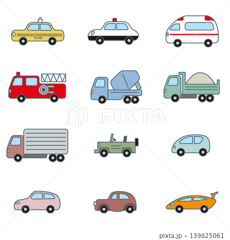 かわいい車のイラスト 139825061