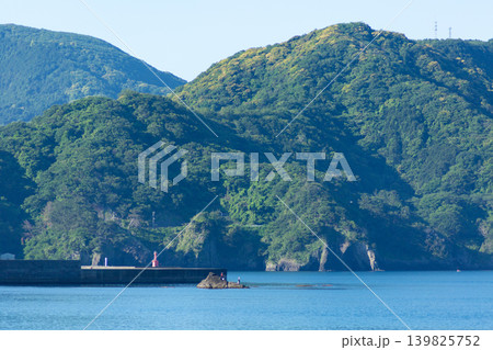 西伊豆の山と海の風景 139825752
