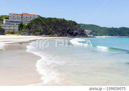 静岡県下田市の入田浜海水浴場 静岡県下田市の入田浜海水浴場 139826075