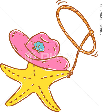 Retro Coquette Coastal Summer Cowboy Two Starfish Tied with Red Ribbon Whimsical Hand Drawn Retro Coquette Coastal Summer Cowboy Two Starfish Tied with Red Ribbon Whimsical Hand Drawn 139826975