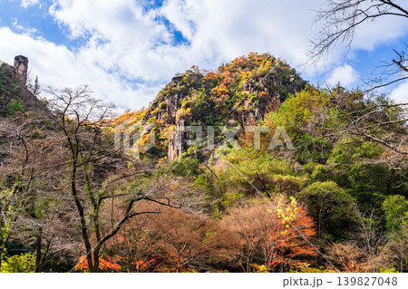豪渓 晩秋の天柱山と剣峰4 岡山県総社市 豪渓 晩秋の天柱山と剣峰4 岡山県総社市 139827048