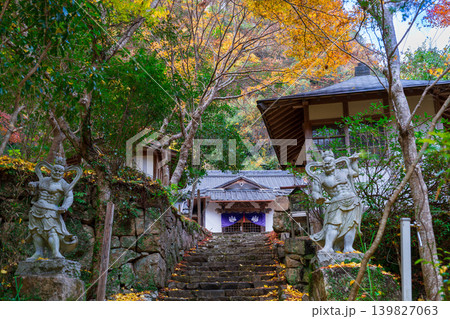 豪渓 晩秋の豪渓寺の風景2 岡山県総社市 豪渓 晩秋の豪渓寺の風景2 岡山県総社市 139827063