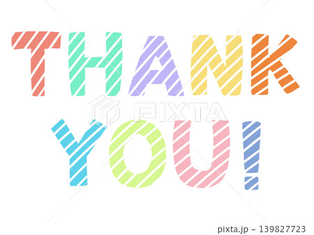 THANK YOU!の文字 THANK YOU!の文字 139827723